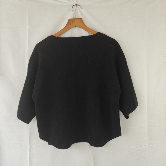 Max Mara Studio Open Front Knitted Wool Silk Blend Cartigan Size Large Women's - Picture 7 of 11